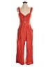 Monteau Solid Red Jumpsuit Size S - photo 1