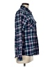 Overdrive 100% Cotton Plaid Blue Long Sleeve Button-Down Shirt Size M - photo 4