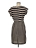Just... Taylor 100% Polyester Stripes Brown Casual Dress Size 6 - photo 2