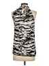 Calvin Klein 100% Polyester Silver Sleeveless Blouse Size XS - photo 2
