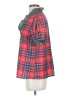 Unbranded 100% Polyester Plaid Red Short Sleeve Blouse Size S - photo 5