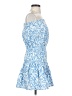 Lele Paisley Blue Cocktail Dress Size S - photo 4