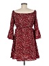 Assorted Brands 100% Polyester Burgundy Casual Dress Size M - photo 2