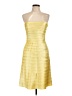 BCBGMAXAZRIA 100% Polyester Yellow Cocktail Dress Size 10 - photo 1