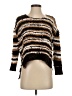 Windsor 100% Polyester Stripes Brown Pullover Sweater Size S - photo 1