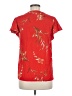 CeCe 100% Viscose Red Short Sleeve Blouse Size M - photo 2