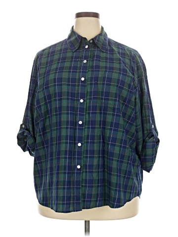 Allison Daley 3/4 Sleeve Button-Down Shirt (view 1)
