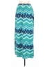Just Be... Chevron-herringbone Teal Casual Skirt Size L - photo 1