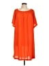 H&M 100% Polyester Orange Casual Dress Size L - photo 1