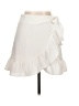 Pink Lily 100% Polyester Solid White Casual Skirt Size L - photo 1
