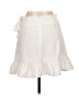 Pink Lily 100% Polyester Solid White Casual Skirt Size L - photo 2