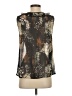 CAbi 100% Polyester Black Brown Sleeveless Blouse Size S - photo 2