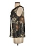 CAbi 100% Polyester Black Brown Sleeveless Blouse Size S - photo 5
