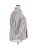 DCC Stripes Blue 3/4 Sleeve Blouse Size 2X - photo 4