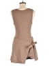 Unbranded Solid Tan Casual Dress Size L - photo 2