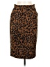 Shein 100% Polyester Animal Print Brown Casual Skirt Size M - photo 1