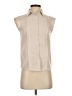 Argent Ivory Sleeveless Button-Down Shirt Size 0 - photo 1