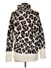 Alison Andrews Animal Print Ivory Turtleneck Sweater Size M - photo 2