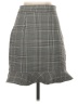 Zara Plaid Gray Casual Skirt Size XS - photo 2