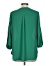 Pleione 100% Polyester Green 3/4 Sleeve Blouse Size L - photo 2