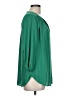 Pleione 100% Polyester Green 3/4 Sleeve Blouse Size L - photo 4
