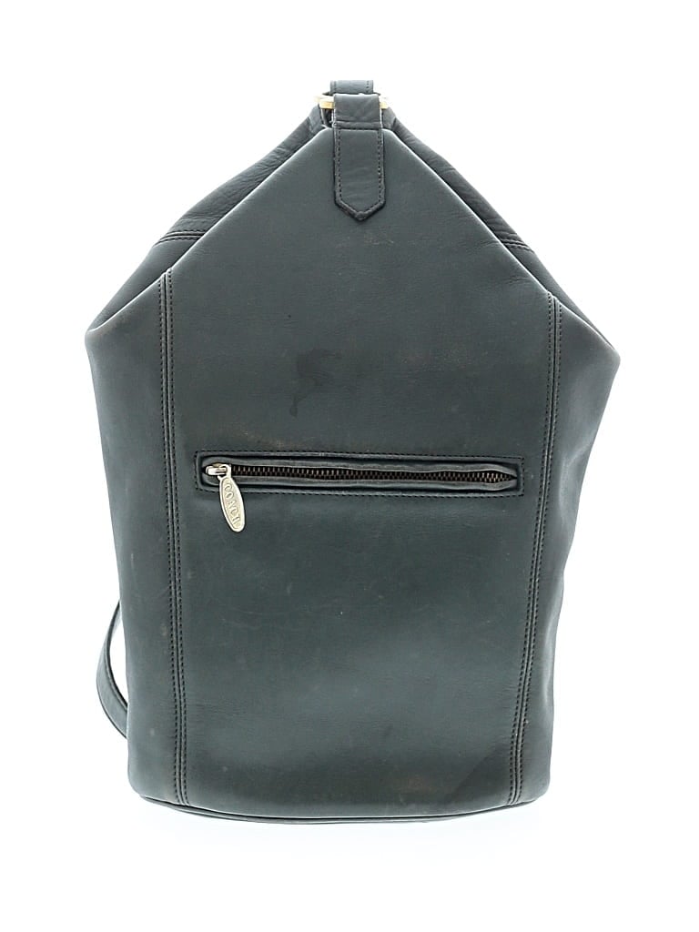 Pre-owned Coach Factory Backpack In Green