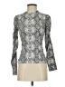 Orange Kiss Snake Print Silver Long Sleeve Turtleneck Size S - photo 1