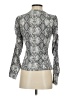 Orange Kiss Snake Print Silver Long Sleeve Turtleneck Size S - photo 2