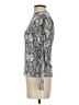 Orange Kiss Snake Print Silver Long Sleeve Turtleneck Size S - photo 5
