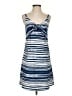 CAbi 100% Polyester Stripes Blue Casual Dress Size XS - photo 1