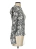 Orange Kiss Snake Print Silver Long Sleeve Turtleneck Size S - photo 4