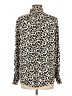 MNG Animal Print Ivory Long Sleeve Blouse Size M - photo 2