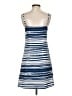 CAbi 100% Polyester Stripes Blue Casual Dress Size XS - photo 2