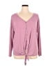 Evri Purple Pink Long Sleeve Top Size 0X - photo 1