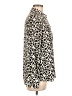 MNG Animal Print Ivory Long Sleeve Blouse Size M - photo 4