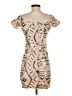 Forever 21 Graphic Tan Cocktail Dress Size S - photo 2