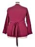 Universal Standard 100% Polyester Burgundy Long Sleeve Blouse Size 18 (M) - photo 2