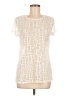 Peck & Peck Ivory Short Sleeve Top Size M - photo 1