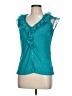 ECI Teal Sleeveless Blouse Size 10 - photo 1