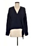 &.Layered 100% Polyester Blue Long Sleeve Blouse Size M - photo 1