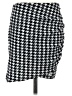 Shein Houndstooth Black Casual Skirt Size 4 - photo 1