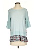 Ann Taylor LOFT Teal 3/4 Sleeve Top Size S - photo 1