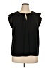 Roz & Ali Black Short Sleeve Blouse Size XL - photo 1