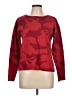 Adrienne Vittadini Print Red Pullover Sweater Size L - photo 1