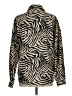 Shein 100% Polyester Animal Print Ivory Long Sleeve Blouse Size L - photo 2
