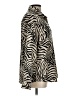 Shein 100% Polyester Animal Print Ivory Long Sleeve Blouse Size L - photo 4