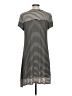 Exist Stripes Gray Casual Dress Size L - photo 2