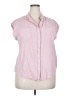 Jachs Girlfriend 100% Rayon Pink Sleeveless Button-Down Shirt Size XXL - photo 1