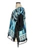 Bisou Bisou 100% Polyester Blue 3/4 Sleeve Blouse Size XL - photo 5