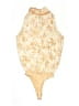 Express 100% Recycled Polyester Gold Tan Kimono Size XS - photo 2